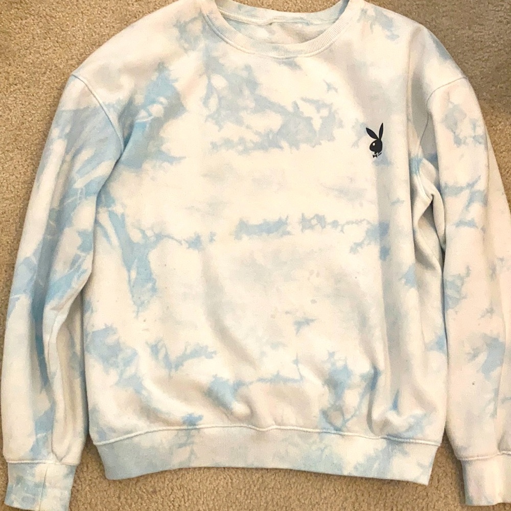 Tie dye playboy sweater